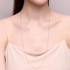 【NOJESS】K10 チェーンネックレス 70cm ノジェス Amazon | [ノジェス] K10チェーンネックレス＜全長70cm